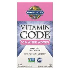 Вітаміни та мінерали Garden of Life Vitamin Code 50 & Wiser Women 120 вегакапсул (658010113670)