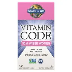 Витамины и минералы Garden of Life Vitamin Code 50 & Wiser Women 240 вегакапсул (658010114189)