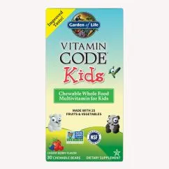 Вітаміни та мінерали Garden of Life Vitamin Code Kids 30 желеек Вишня-ягоди (658010114394)