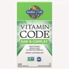 Вітаміни та мінерали Garden of Life Vitamin Code Raw B-Complex 120 вегакапсул (658010116503)