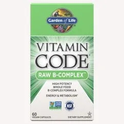 Витамины и минералы Garden of Life Vitamin Code Raw B-Complex 60 вегакапсул (658010113809)