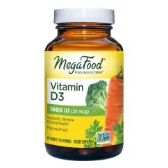 Вітаміни та мінерали MegaFood Vitamin D3 1000 UI 90 таблеток (0051494101155)