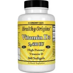 Витамины и минералы Healthy Origins Vitamin D3 2400 IU 360 капсул (0603573153083)
