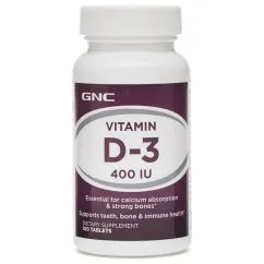 Вітаміни та мінерали GNC Vitamin D3 400 IU 100 таблеток (CN14268)