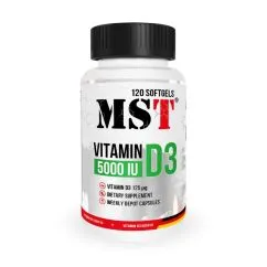 Вітаміни та мінерали MST Vitamin D3 5000 IU 120 капсул (CN14333)
