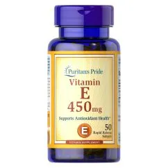 Вітаміни та мінерали Puritan's Pride Vitamin E 1000 IU (450 мг) 50 капсул (074312117800)