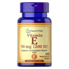 Вітаміни та мінерали Puritan's Pride Vitamin E 200 IU (90 мг) 100 капсул (CN13106)