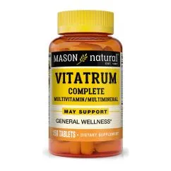 Вітаміни та мінерали Mason Natural Vitatrum Complete Multivitamin/Multimineral 150 таблеток (CN10983)