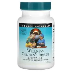 Натуральная добавка Source Naturals Wellness Children's Immune Chewable 60 пастилок (021078021391)