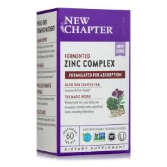 Вітаміни та мінерали New Chapter Zinc Complex 60 таблеток (0727783006455)
