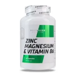 Стимулятор тестостерона Progress Nutrition Zinc Magnesium Vitamin B6 60 капсул (CN8916)