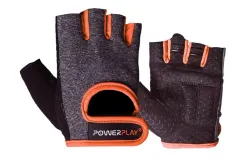 Перчатки для фитнеса PowerPlay PP-2935 (женские) Серо-оранжевые M