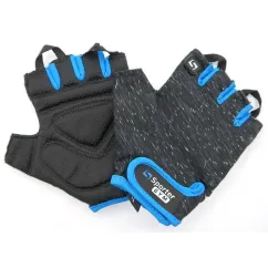 Перчатки для фитнеса Sporter синий/черный S (2009999027287)
