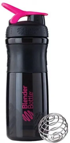 Шейкер Blender Bottle SportMixer с шариком 820 мл Black/Pink (847280030774)