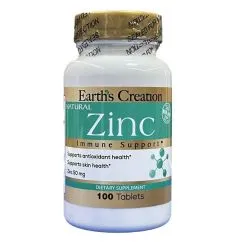 Вітаміни Earth's Creation Zinc Gluconate 50 mg 100 таб (608786006768)
