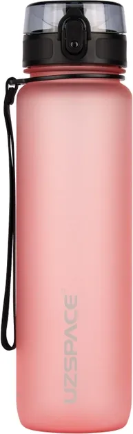 Бутылка для воды UZspace 3038 1000 мл (кораллово-розовая) (6955482379714)