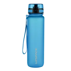Пляшка для води UZspace 3038 1000 мл (яскраво блакитна) (6955482379745)