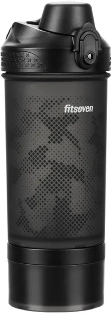 Шейкер для спорт харчування Fitseven Infinity 550ml (графіт) (6955482311943)