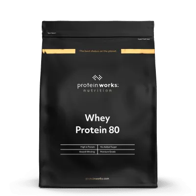 Протеин The Protein Works Whey Protein 80 2000 г. банановый коктейль (5060339300283) - фото №2