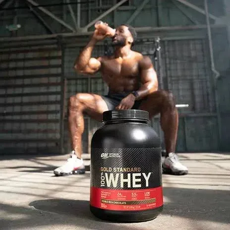 Сывороточный протеин Optimum Nutrition Whey Gold 2347 г со вкусом клубники и крема (748927062045) - фото №5