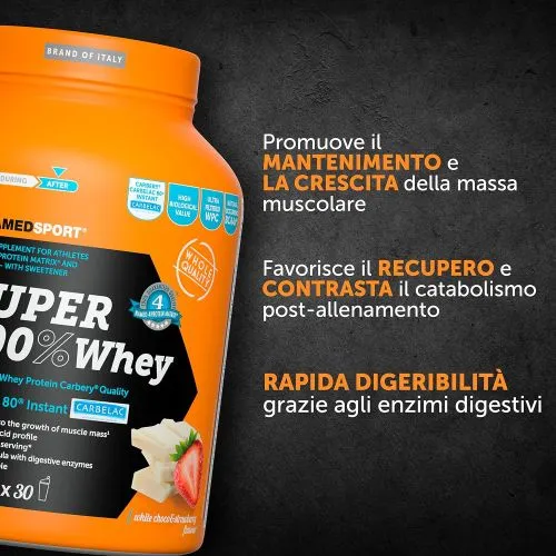 Протеїн Namedsport Super 100% Whey 2 кг Білий шоколад і полуниця (8054956341016) - фото №3
