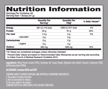 Протеїн Isopure Zero Carb 1300 г Chocolate Mint (089094022259) - фото №3