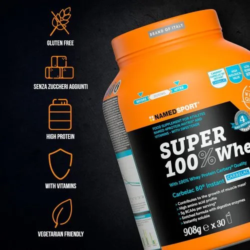Протеїн Namedsport Super 100% Whey 2 кг Білий шоколад і полуниця (8054956341016) - фото №5