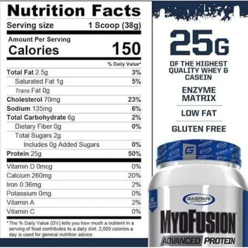 Протеїн Gaspari Nutrition MyoFusion 1814 г Банан (646511022980) - фото №3