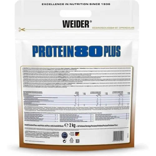 Протеїн Weider 80 Plus 2000 г Шоколад (4044782301197) - фото №2