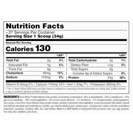 Протеин Universal Nutrition Ultra Whey Pro 2.3 кг Cookies & Cream (039442016126) - фото №2