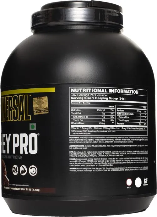 Протеїн Universal Nutrition Ultra Whey Pro 2.3 кг Подвійний шоколад (1965f138) - фото №3