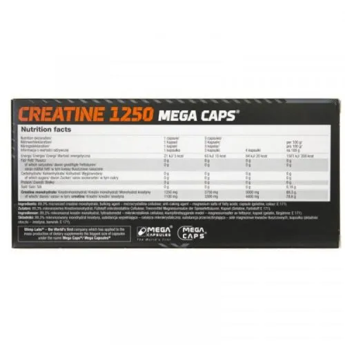 Креатин Olimp Creatine Mega Caps 120 капсул (5901330022340) - фото №2