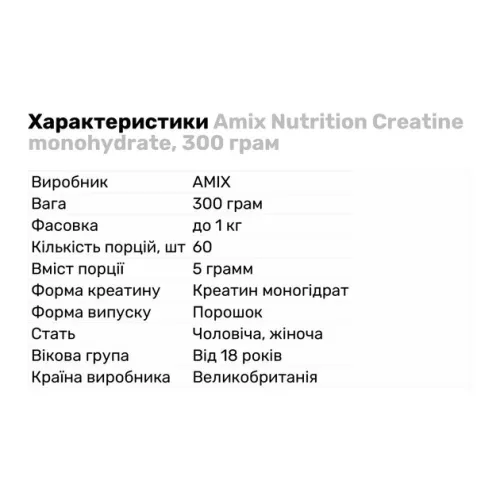 Creatine Monohydrate Amix 300 г - фото №4