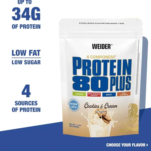 Протеїн Weider Protein 80+ 500 г Coconut (4044782301951) - фото №3