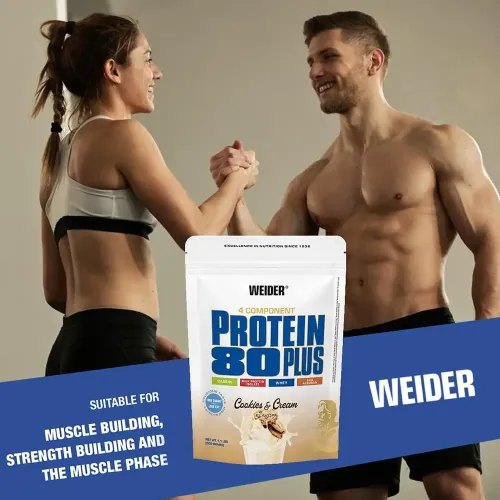 Протеїн Weider Protein 80+ 500 г Toffee — Caramel (4044782301456) - фото №4