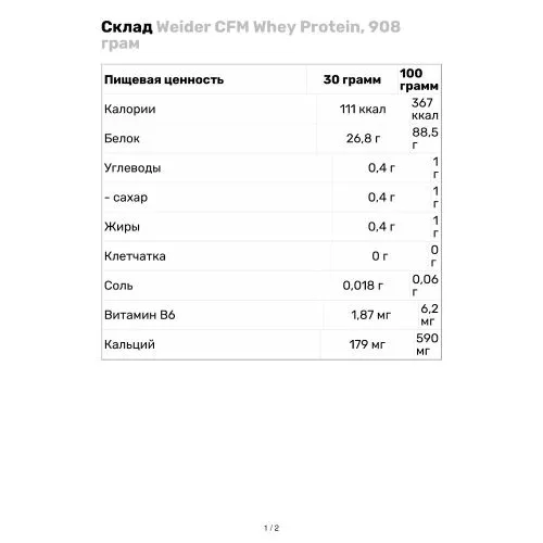 Протеїн Weider Cfm Whey Protein 908 г Полуниця (4044782303313) - фото №3