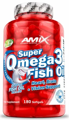 Витамины Amix Super Omega 3 Fish Oil 1000 мг 180 софт гель (8594159533738)