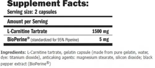 Жироспалювач Amix CarniLine 1500 мг - 90 веган капсул (8594159532342) - фото №2