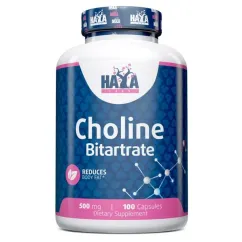 Натуральна добавка Haya Labs Choline Bitartrate 500 мг 100 капс (853809007264)