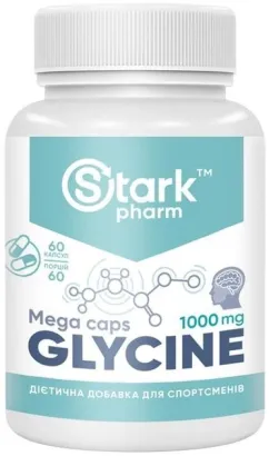 Аминокислота Stark Pharm Glycine Mega caps 1000 мг 60 капсул (2022-09-9958)