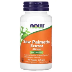 Натуральна добавка Now Foods Saw Palmetto Extract 320 мг 90 софт гель (733739047564)