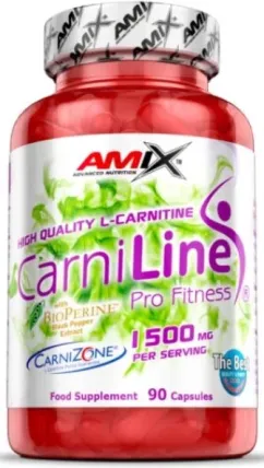 Жироспалювач Amix CarniLine 1500 мг - 90 веган капсул (8594159532342)