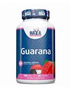 Натуральна добавка Haya Labs Guarana 900 мг 60 таб (853809007226)