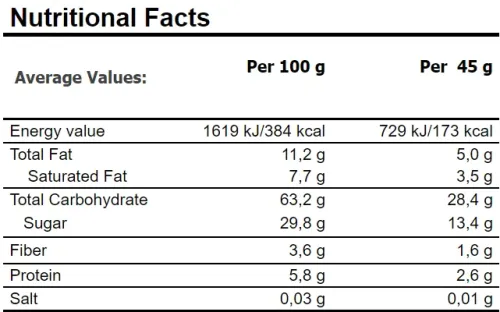 Батончик Amix Sport Power Energy Snack Bar 45г 1/20 Бананова шоколадна стружка (820852) - фото №2