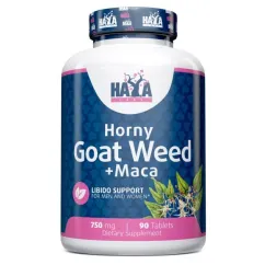 Натуральная добавка Haya Labs Horny Goat Weed Extract 750 mg + Maca 90 таб (853809007530)