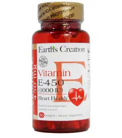 Вітаміни Earth's Creation Vitamin E-450mg 1000IU DL-alpha 50 софт гель (608786049123)