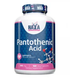 Вітаміни Haya Labs Pantothenic Acid 500mg 100 веган капс (850034416014)