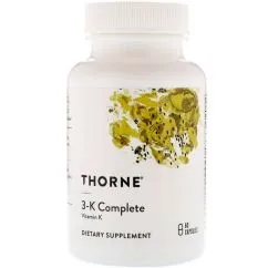Вітаміни та мінерали Thorne Research Vitamin K 60 caps (693749006619)