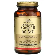 Вітаміни та мінерали Solgar Vegetarian CoQ-10 60 mg 180 veg caps (033984009387)