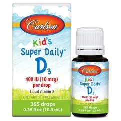 Вітаміни та мінерали Carlson Labs Kid's Super Daily D3 400 IU (10 mcg) 10,3 ml (088395012600)